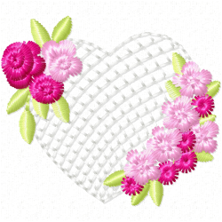 Hearts Embroidery Design 10